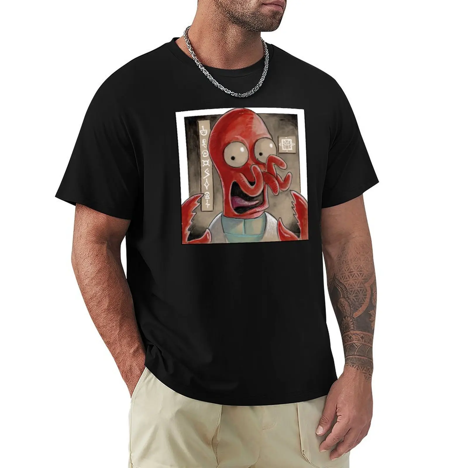 Doctor Zoidberg T-Shirt Utility Work Short Sleeve Top