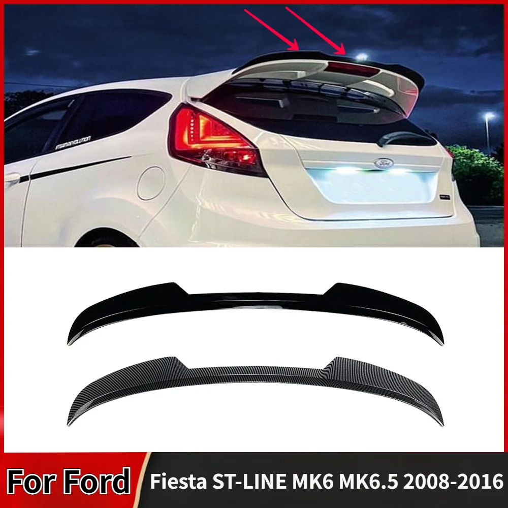 For Ford Fiesta ST-LINE MK6 MK6.5 2008-2016 Spoiler Cap Maxton Style Rear Wing Trim Rear Lip Spoiler Decoration Accessories