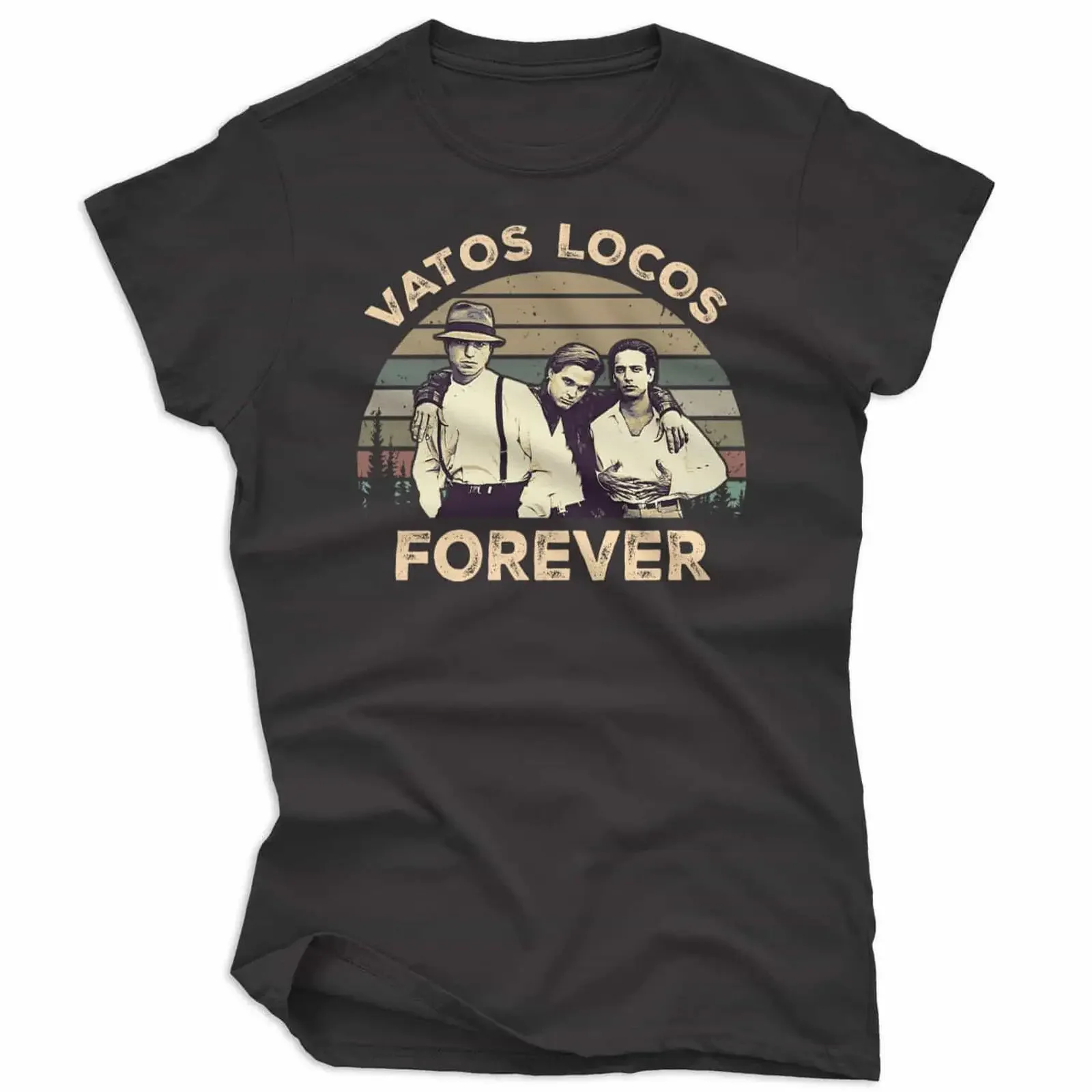Vatos Locos Forever Vintage Movie T Shirt vintage Washed Stylish Soft graphic streetwear fashion Comfortable Casual