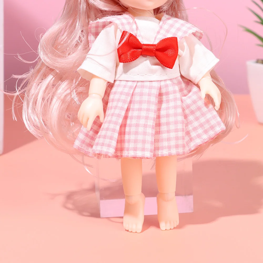 New 10cm Ob11 Dolls Kawaii Pocket Doll with Clothes Outfit Dress Surprise 1/12 Baby Bjd Dolls Figure Action Toys for Girls Gifts