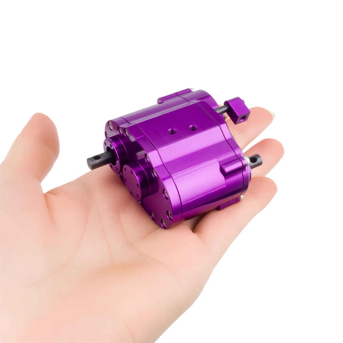 ชุดเกียร์ทรานสเฟอร์เคสโลหะ 2 สปีด 48P สำหรับรถบังคับวิทยุ 1/10 RC Crawler Car Axial SCX10 90046 D90 อะไหล่อัพเกรด