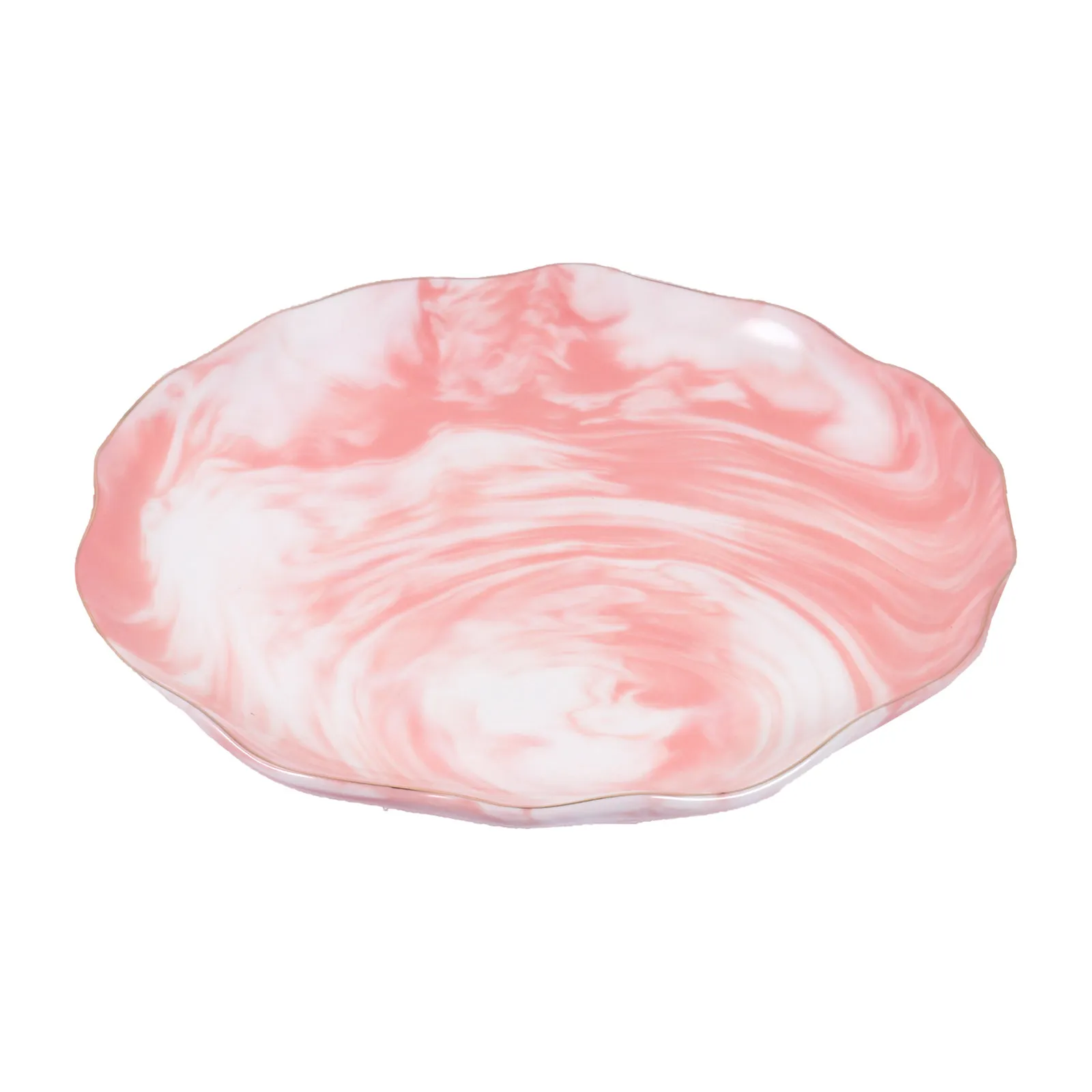1Pcs Nordic Style Marble Ceramic Jewelry Display Plate Elegant Smooth Lines Storage Tray for Rings Earrings Keys Bracelets Sushi