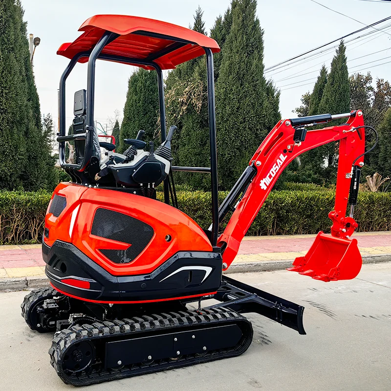 Customized OKW22U small digger High Quality Low Emission Mini Excavator Multi-Function for Farm Garden used