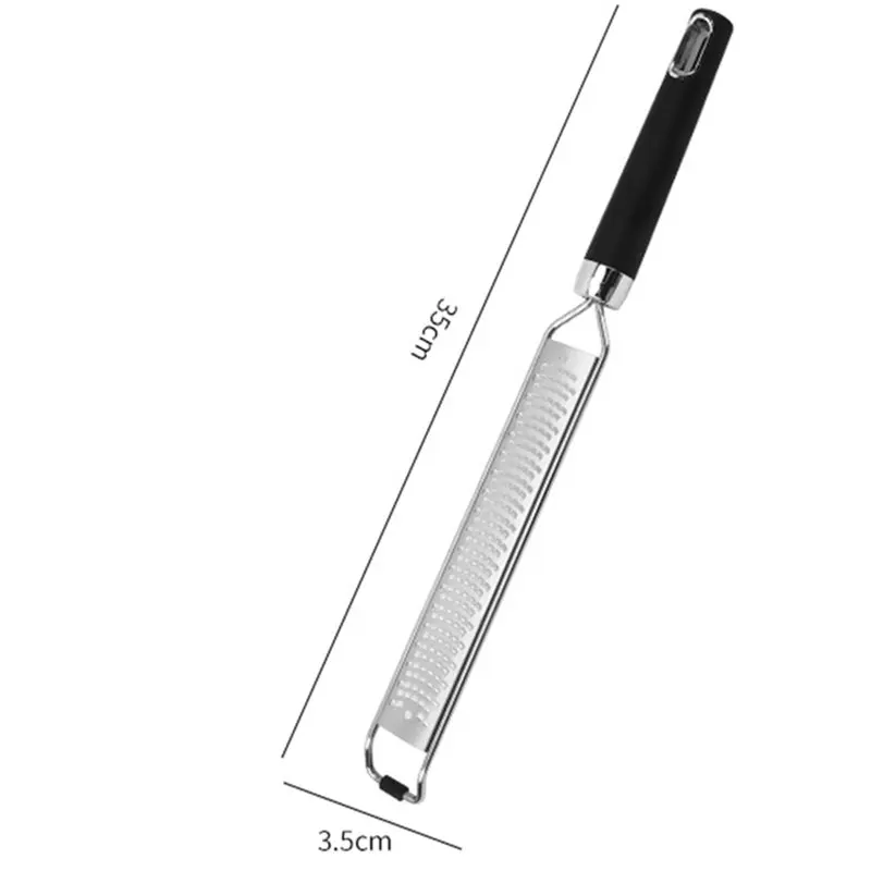 Premium-Lemon Zester With Cheese Grater-Stainless Steel Design Featuring Secure-Grip Handle