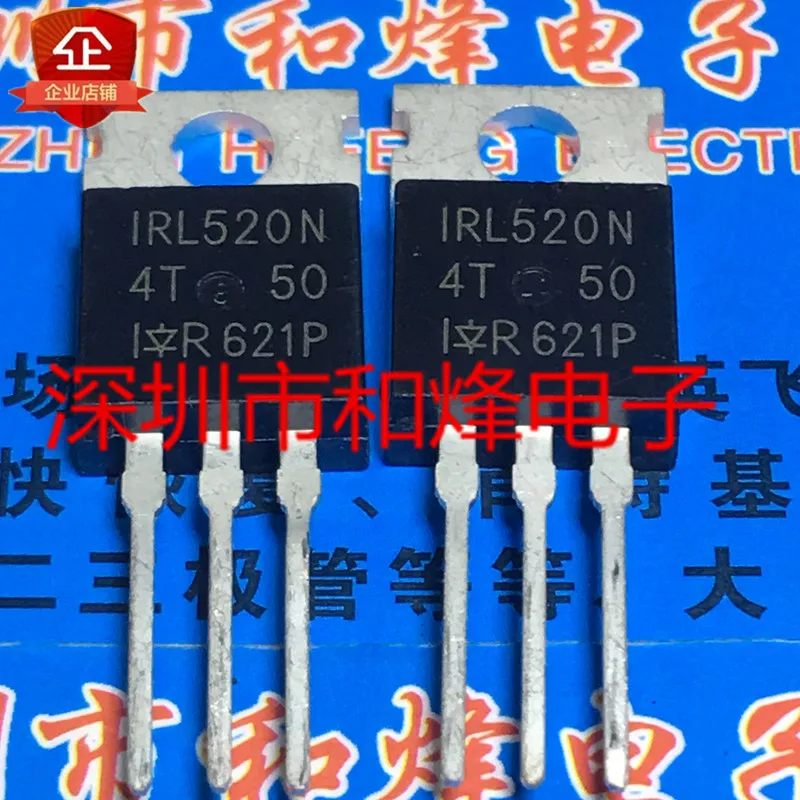 5PCS-10PCS IRL520N  TO-220 100V 10A    ORIGINAL ON STOCK