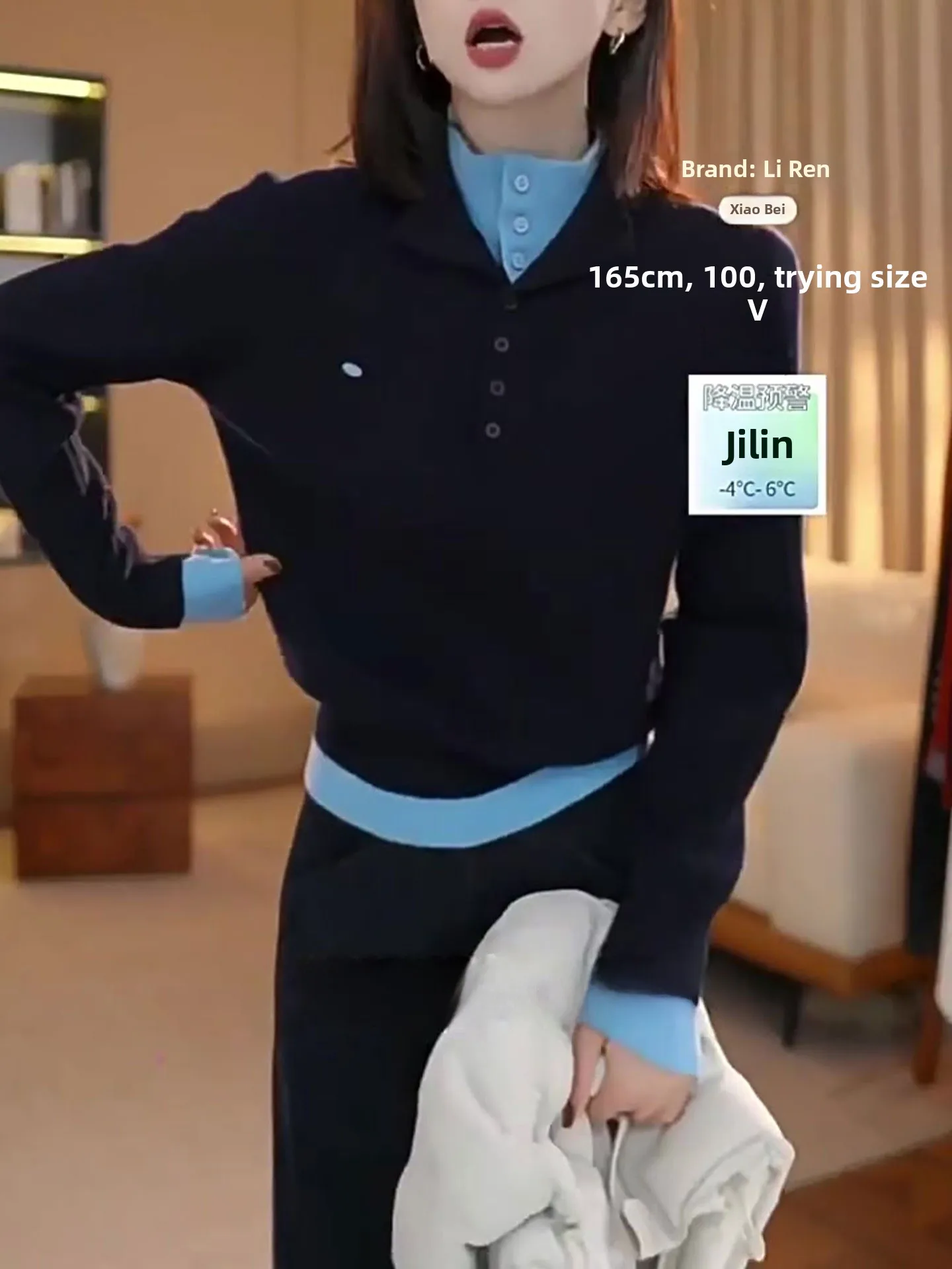 

Faionable Knitted Sweater Commute Thi Long Sve Overhead Colion Color Winter Warm Woolen High Collar Regular Fit