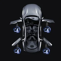 2PCS Car Door Light For VAUXHALL Mokka Corsa Astra Viva VXR8 Meriva Insignia HD LED Laser Decor projection Car lamp Ghost Shadow