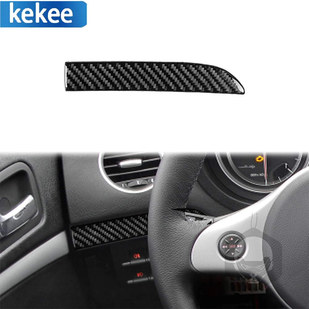 For ALFA ROMEO 159 2005-up Real Carbon Fiber Driver Instrument Left Side Panel Slag Trim Sticker Auto Interior Accessories