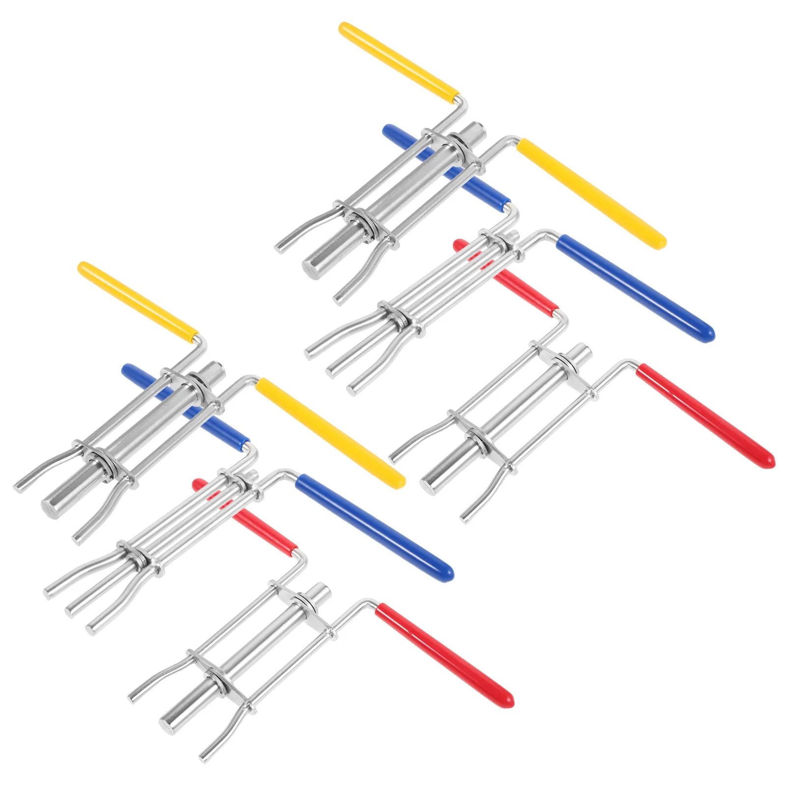 

6Pcs Hydraulic Cylinder Tool Kit Professional Seal Installer with Rubber Protection Handle for Complex Environment Repair U-Cup