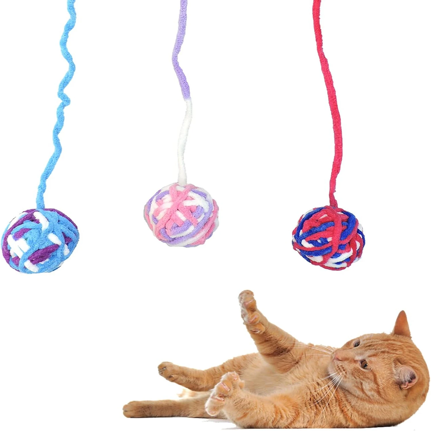 

Transform Your Kitten's Daily Routine with Endless Fun - Engaging and Enriching Playtime with Vibrant Yarn Balls for Indoor Cats