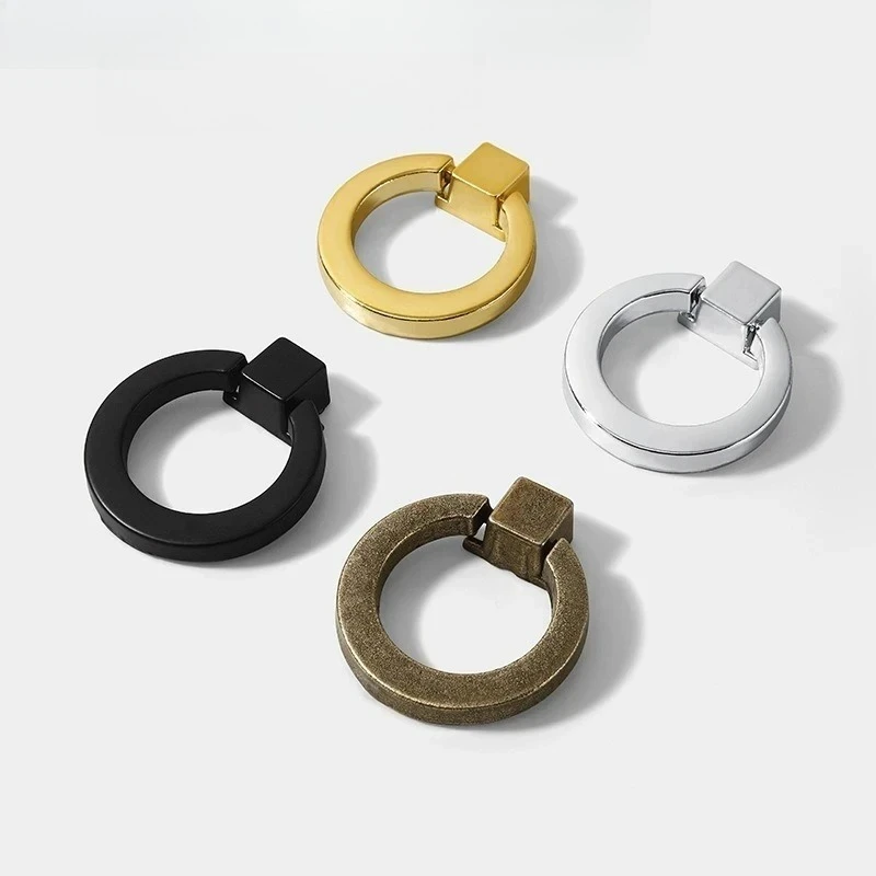 Stylish and simple furniture handles, hanging ring handles, drawers, cabinets, bedside table furniture handles