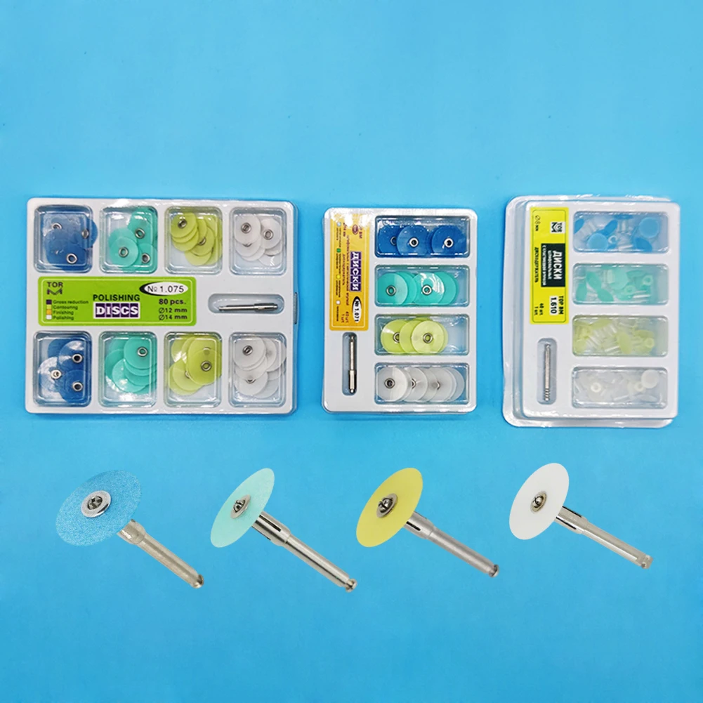 

TOP BM Dental Polishing Discs NO. 1.070/1.071/1.075/1.610/1.620 Oral Restoration Resin Veneer Enamel Mandrel Wheel 4 Grit Mixed