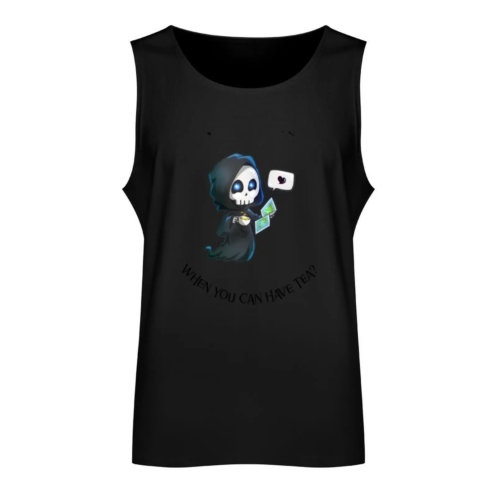 The Character of Death from Radley's Home Tank Top bodybuilding T-shirt for fitness gym clothes men fashion 2024 man