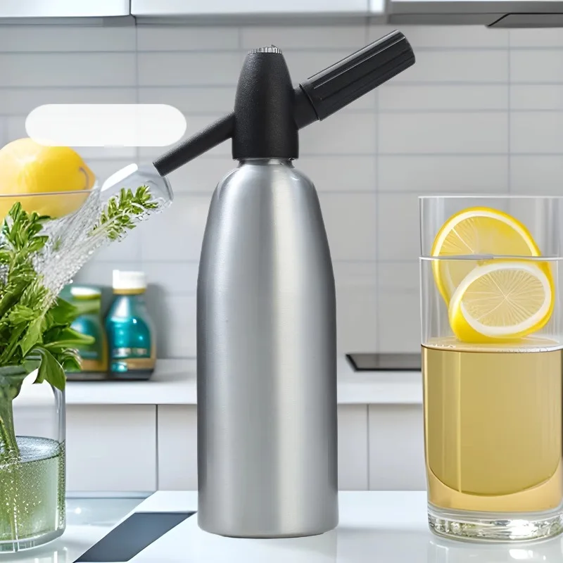 

Новейший алюминиевый инструмент для изготовления газировки 2025 года, машина для приготовления газировки, хорошая герметизация и портативность, аксессуары для бара, серебро, хит продаж