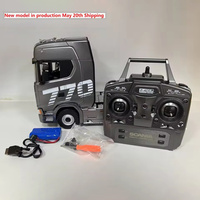 New genuine remote control engineering car Huina 770S trailer head alloy car model children's toy four-wheel drive ratio 501d
