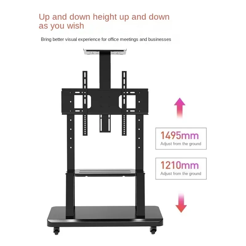 Hot sales Movable TV Stand Floor Cart Suitable for Xiaomi Hisense Tcl55 65-Inch Universal Vertical Pulley