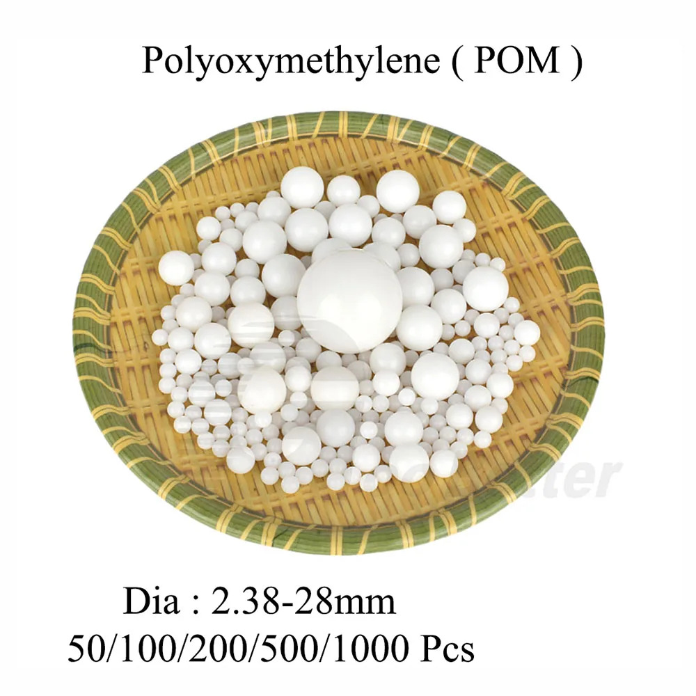 

High Precision Polyoxymethylene Plastic Ball Solid POM Plastic Ball Dia 2.38-28mm Bearings Rolling Bead Polyoxymethylene