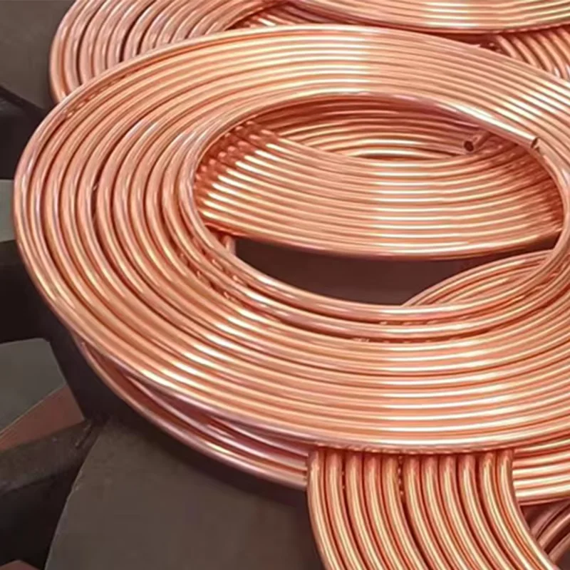 

Air Condition Copper Pipe 1/2 1/4 3/4 5/8 0.8mm 1.0mm 1.2mm Refrigeration Copper Tube Coil