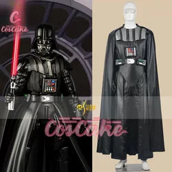 Darth Vader Cosplay Costume Adult Jedi Suit Complete Set Custom Made Drath Father Halloween Costume Men Black Jumpsuit Cloak