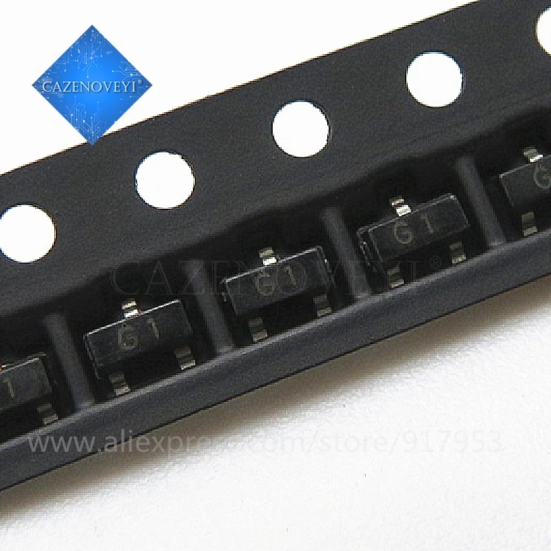 بائع عالي الجودة 100 قطعة/الوحدة 2N5551 SOT23 MMBT5551 G1 SOT23-3 SMD الترانزستور جديد الأصلي في المخزون