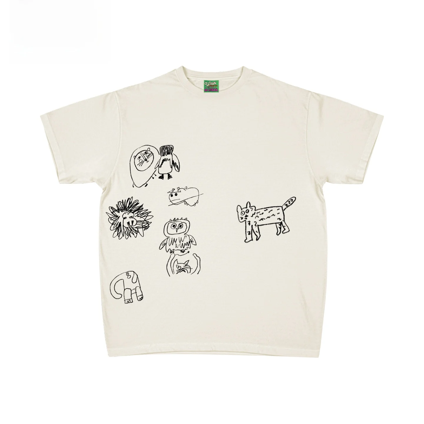 

Bright Color Dopaamine High-End Loose Unisex Short Sleeve T-Shirt Graffiti Design Versatile Fashionable Men's Women's Top