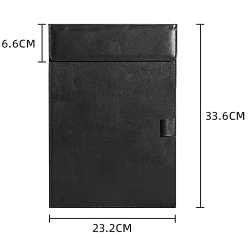 Leather A4 meeting clip backing plate file splint custom meeting pad sticky note holder writing board business office ticket