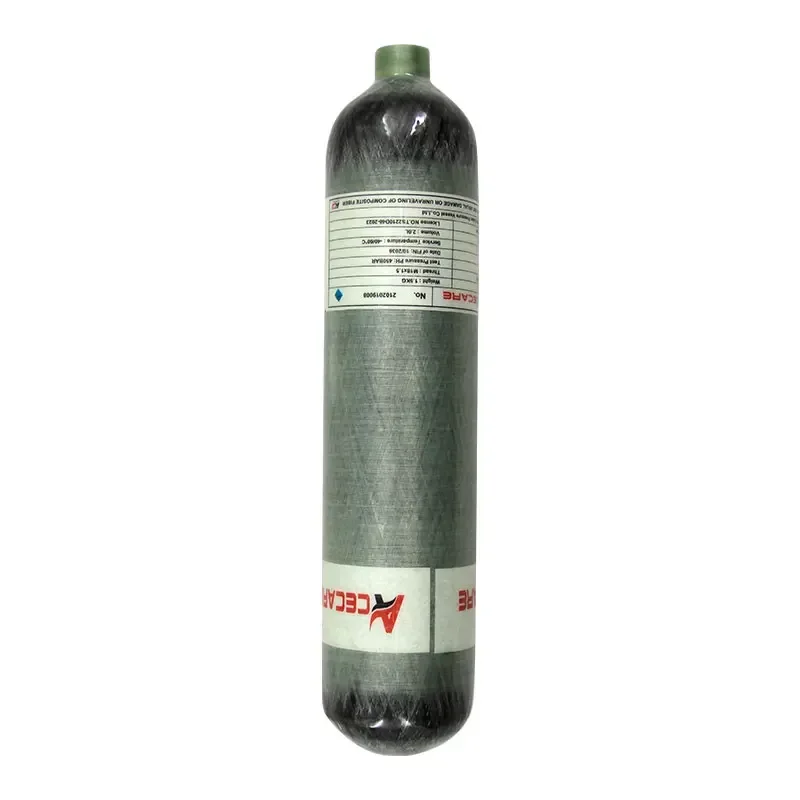 ACECARE 4500Psi 300Bar 30Mpa 2L Butla z włókna węglowego HPA Air Bottle Mini zbiornik do nurkowania do strażaków Nurkowanie M18 * 1.5