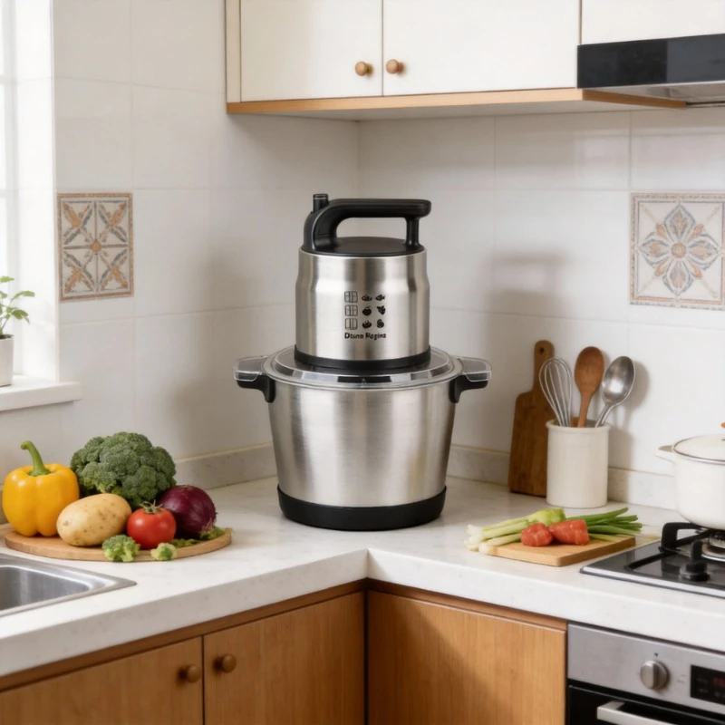 

8L Large Capacity Metal Fufu Machine Kitchen Food Mixer Blender for Vegetables Fruits EU UK Plug