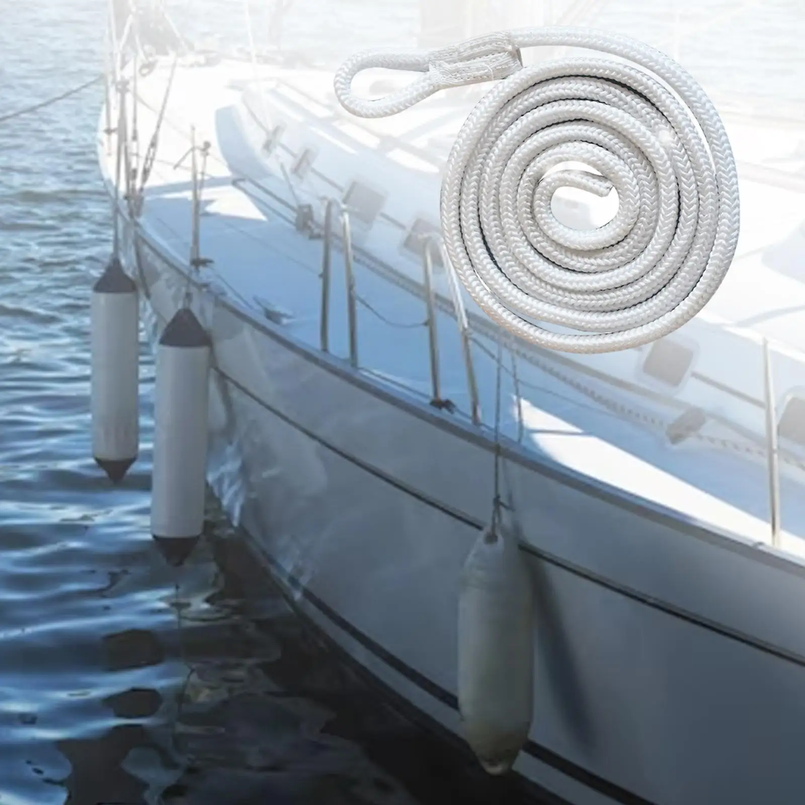 Boat Fender Lines Rope Holder Abrasion Resistant Marine Fenders for Dock Bumper Protection Sailing