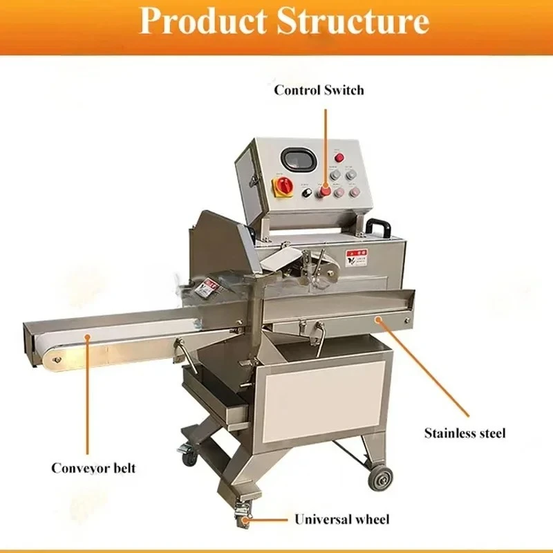 Commercial Food Slicer, Fully Automatic Cooked Meat Slicer With Adjustable Thickness, Factory Price