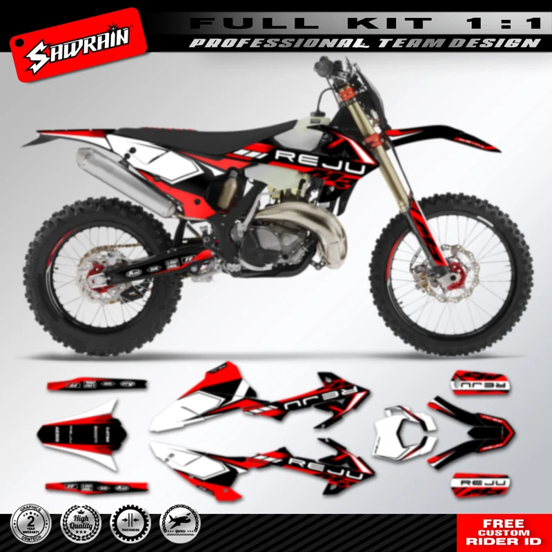 

Sawrain Motorcycle Custom Team Graphics Backgrounds Decoration Decals Stickers Kit For GASGAS Rieju MR 300