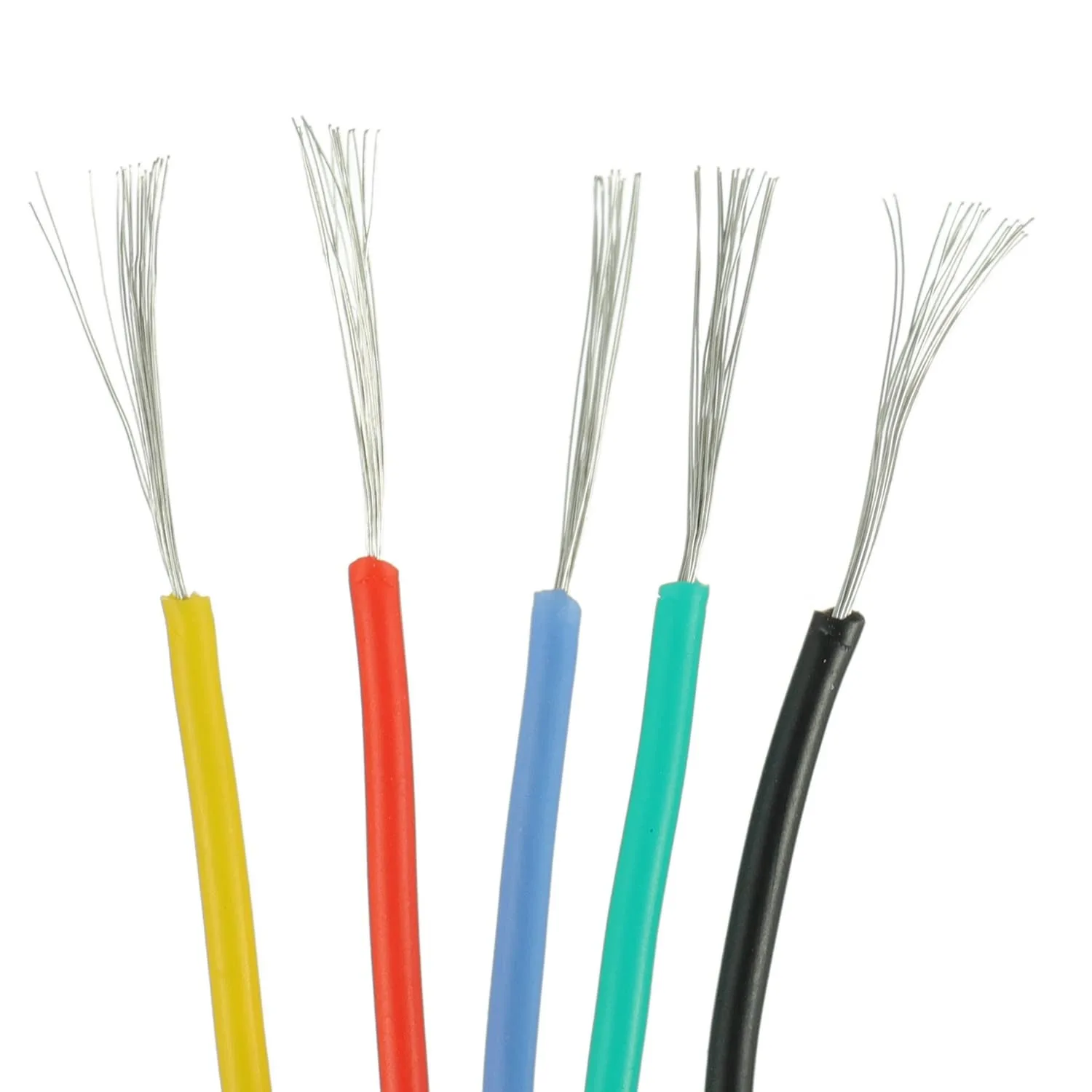 Heat Resistant Flexible Silicone Wire 16AWG 22AWG 24AWG 28AWG Stranded Cable Electrical  Tinned Copper Wire, 5 Color Mixed Set