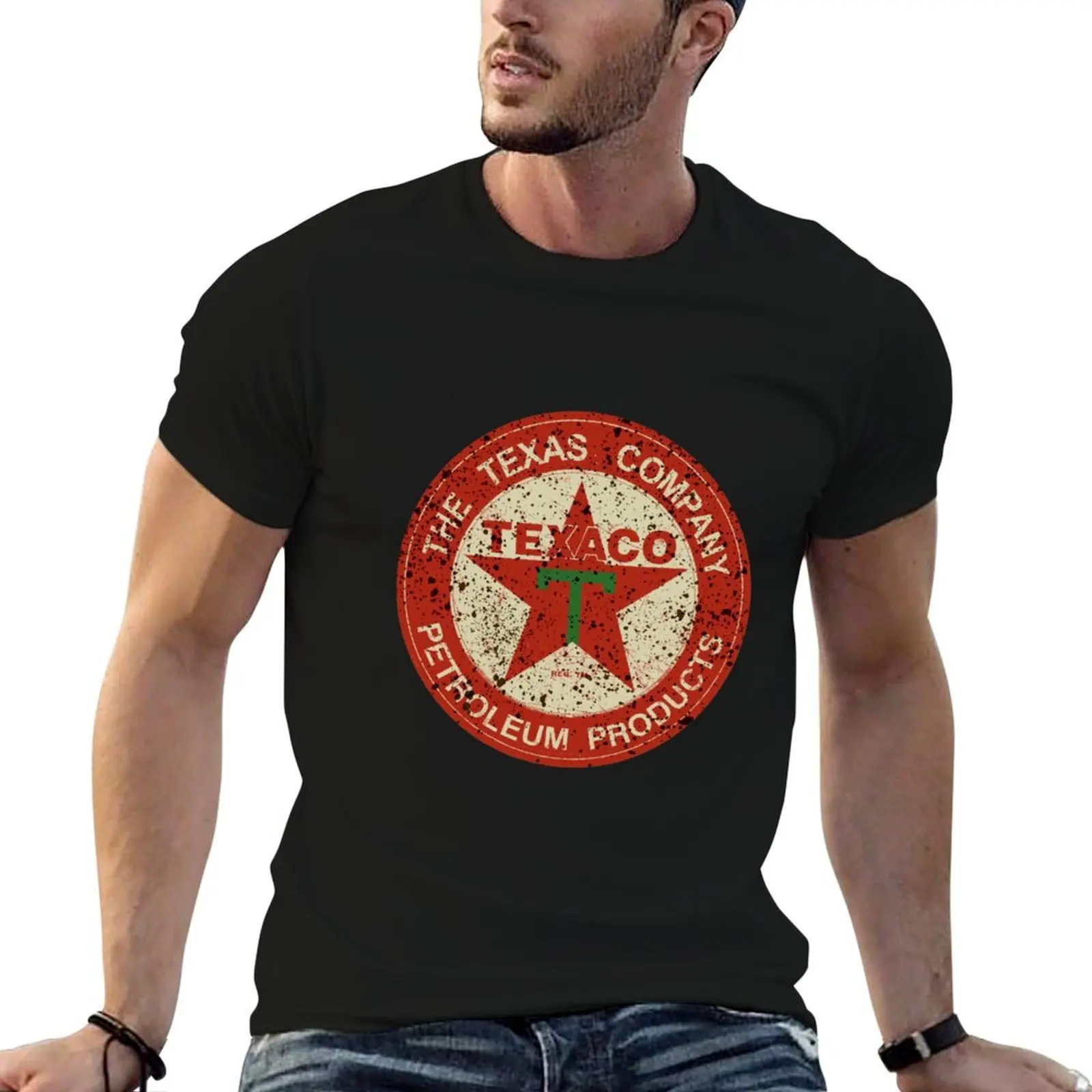 

Splattered Vintage Texaco T-Shirt t shirt man cotton anime t shirts for man man t shirt luxury T-Shirt