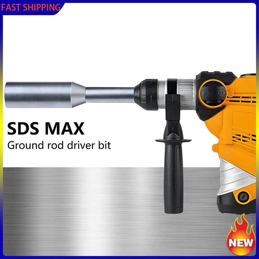 

Hot Trend-Ground Rod Driver For Driving Ground Rods Great For All SDS MAX Hammers And Hammer Drills(3/4 Inch Ground Rod Driver)