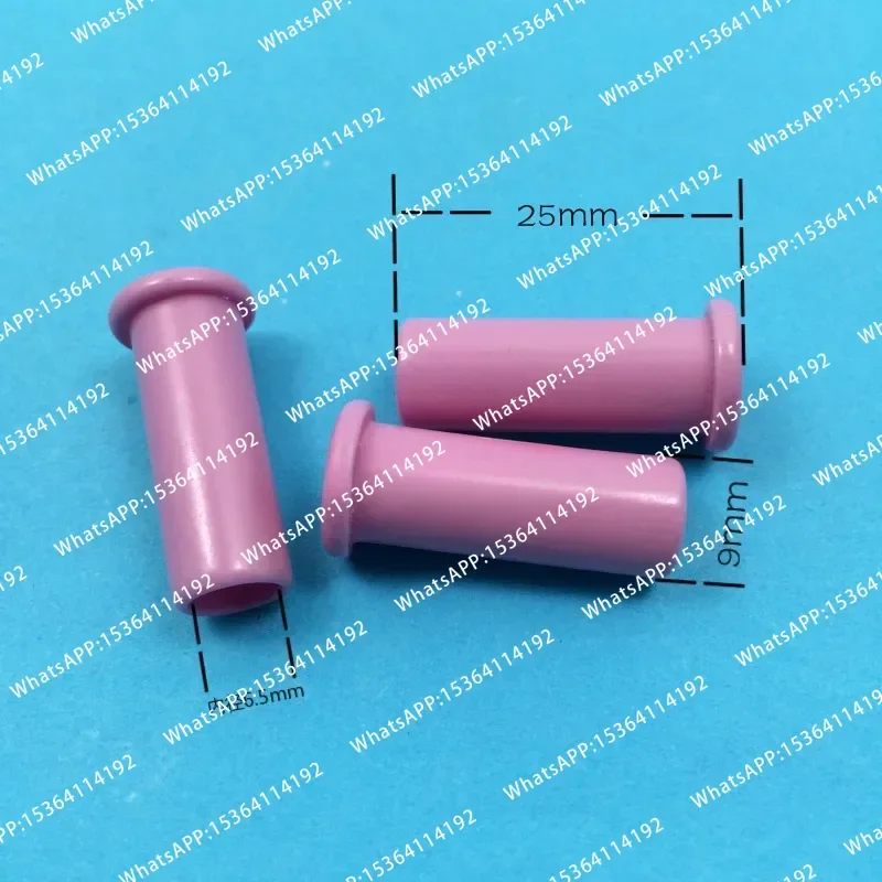 40PCS Alumina Ceramic Wire Guides Eyelets 9*25 Threading Porcelain Tube Outer Diameter 9 Length 25 Hole 6.5 Wear-resistant