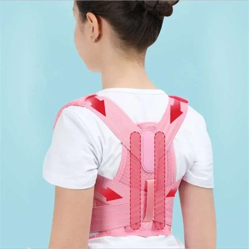 Adjustable Children Posture Corrector Back Support Belt Kid Boy Girl Orthopedic Corset Spine Back Lumbar Shoulder Braces Health