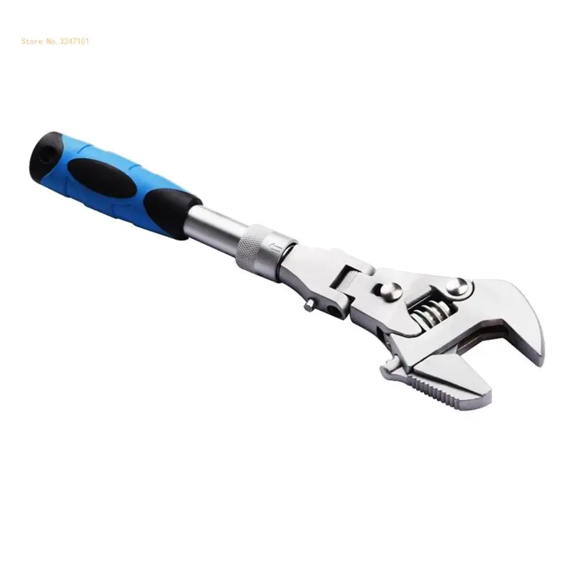 

Multifunction 10'' Ratchet Wrench 5 in 1 Torque Wrench Folding Spanner Hand Tool Dropship