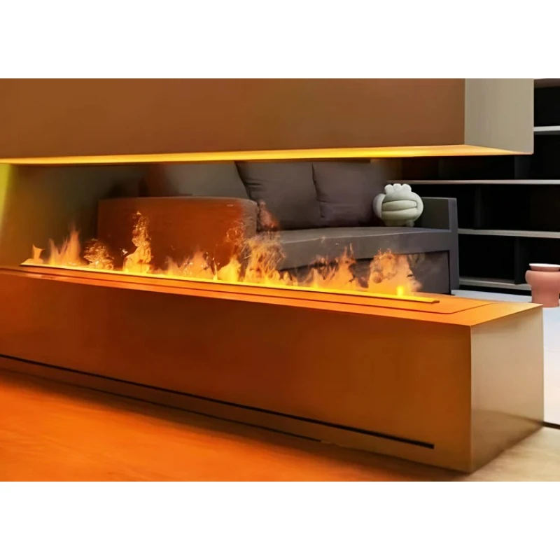 水暖炉 Tuya アプリ/リモコン モダンミニマリズム エストゥファ 室内装飾 埋め込み式電子3D蒸気暖炉
