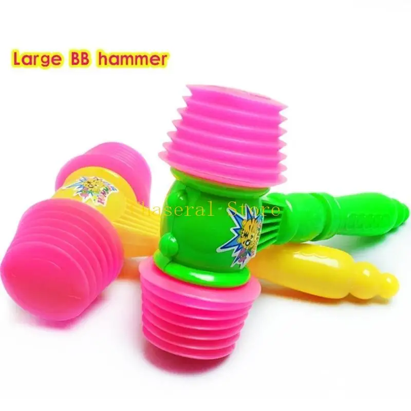 E7ce Squeaky Toy Hammer for Kids Sensory Toy Plastic Percussion Sounding Hammer Fun Play楽器