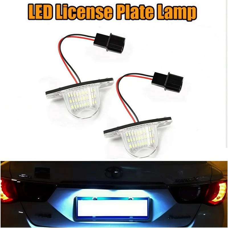 LED License Plate Light Lamp Shade for Honda Civic CR-V Odyssey HR-V Accord Crosstour Lamp Assempy Replacement Car Goods