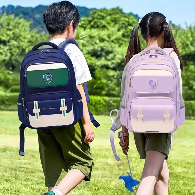 

Ортопедическая школьная сумка Sun Eight для мальчиков и девочек, рюкзак на плечо для учащихся начальной школы 3-6 классов, большая вместимость, легкие подарки для детей, Mochilas