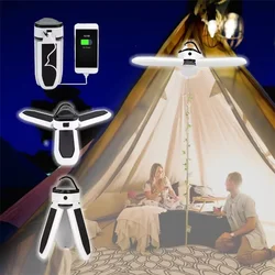 Luces solares de Camping para exteriores, lámpara de tienda impermeable, portátil, recargable, plegable, linterna de emergencia para senderismo, 60LED