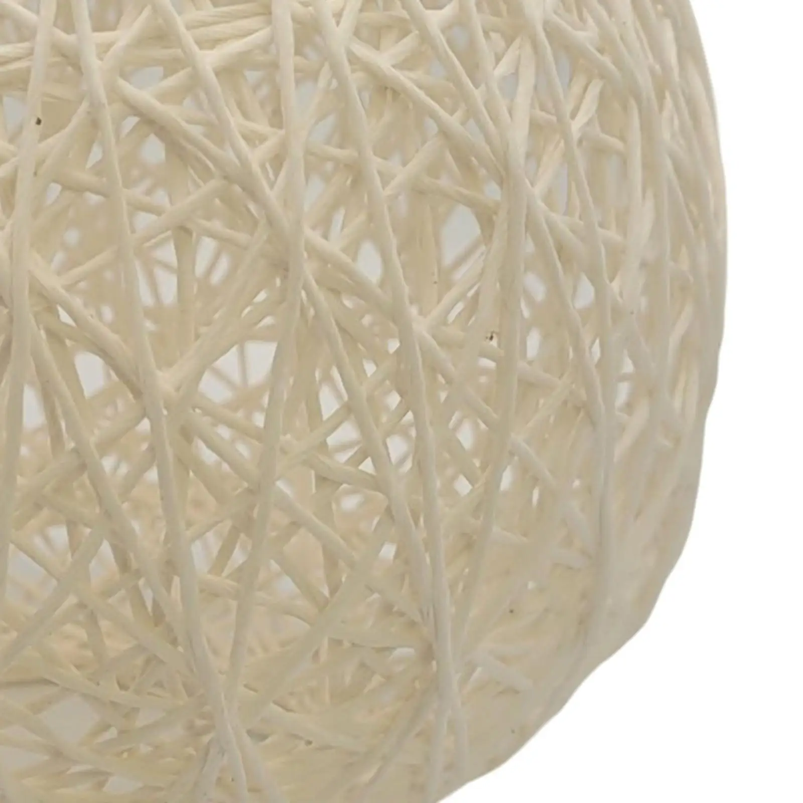 Woven Ball Lampshade Lantern Chandelier Shade Cotton Linen Light Fixture for Kitchen Restaurant Bar Hanging Lamp