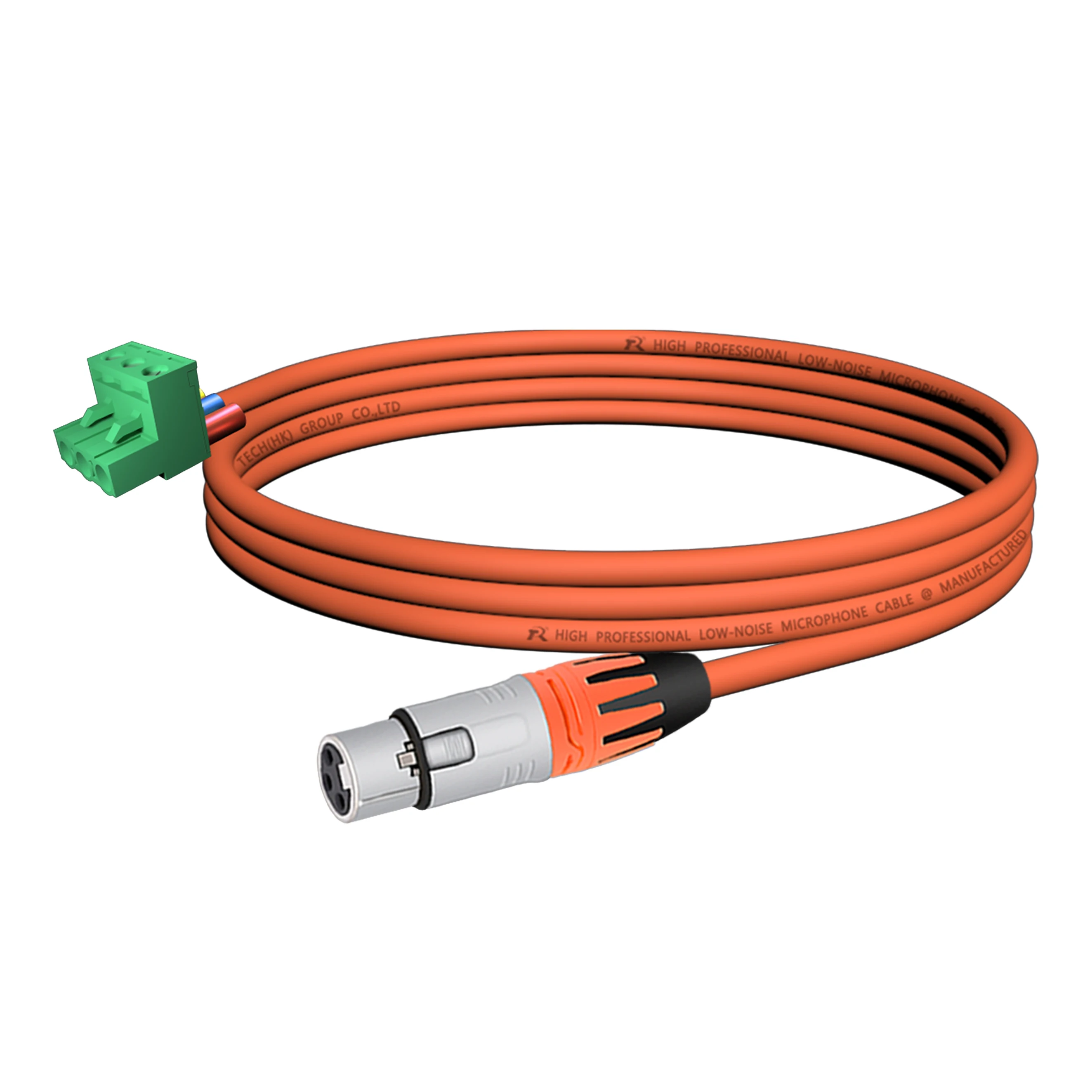 Weißer XLR-Stecker für direkte Einsteckverbindung mit Anti-Rutsch-Abdeckungen, 5,08 mm 3-poliger Phoenix-Steckeranschluss, 3-Loch M/F XLR, Audio-Verbindungskabel – Detail 4