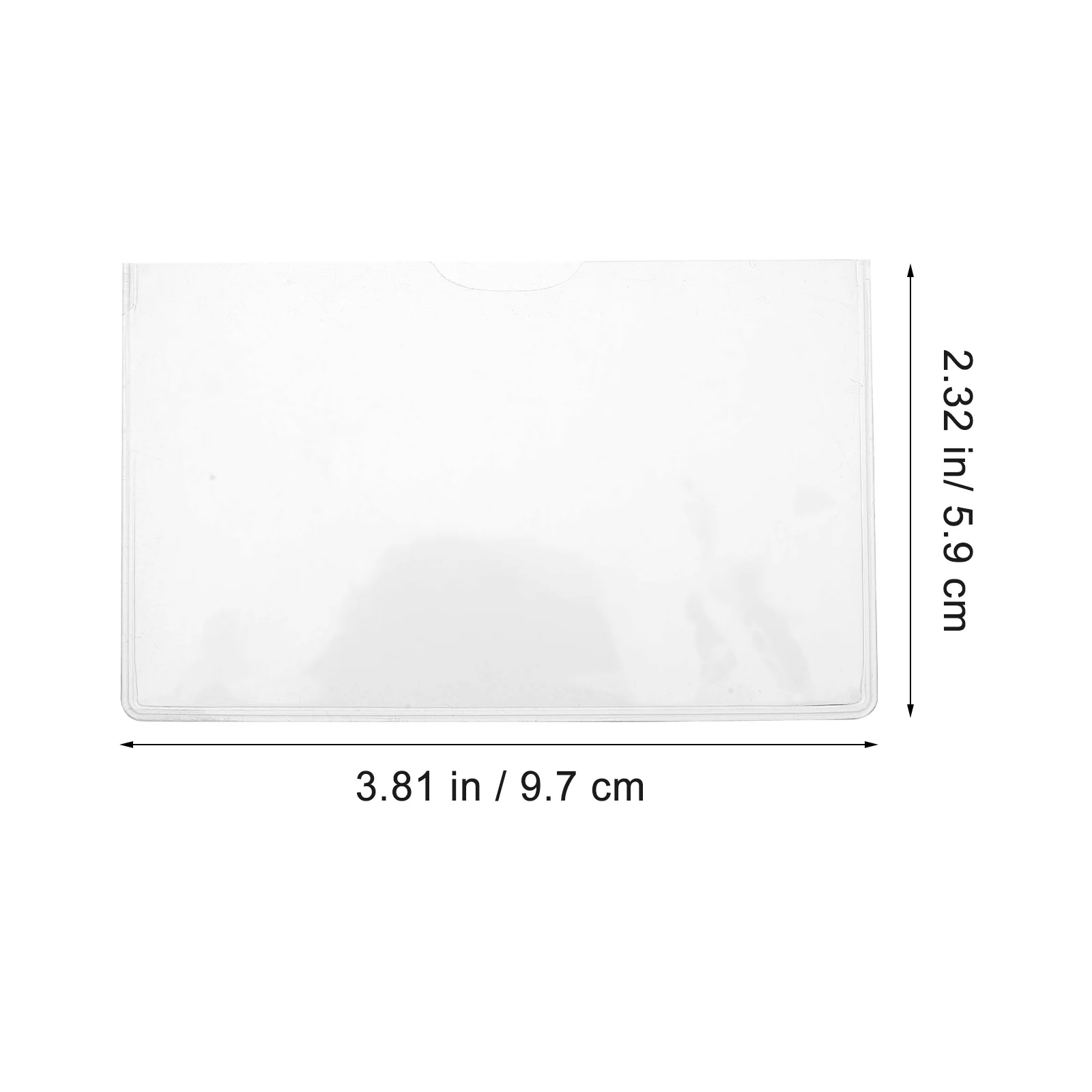 20 pçs claro titular do cartão protetor mangas pvc capas transparentes para segurança social cartões de crédito médicos id negócios plástico