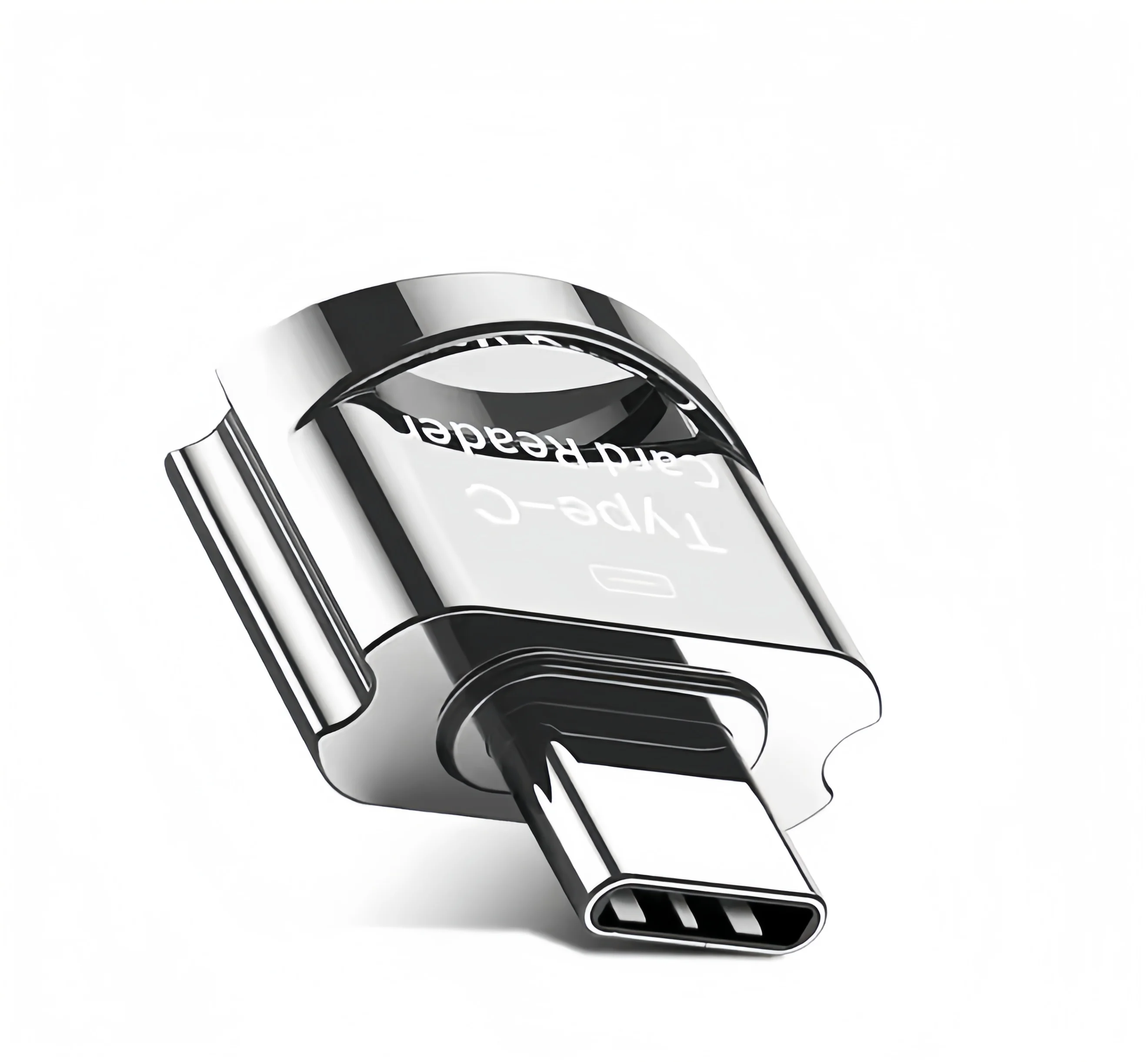 Type C Micro SD Card Reader, USB C TF Card Reader Adapter with Keychain, Compatible with MacBook, iPhone 15,Laptops