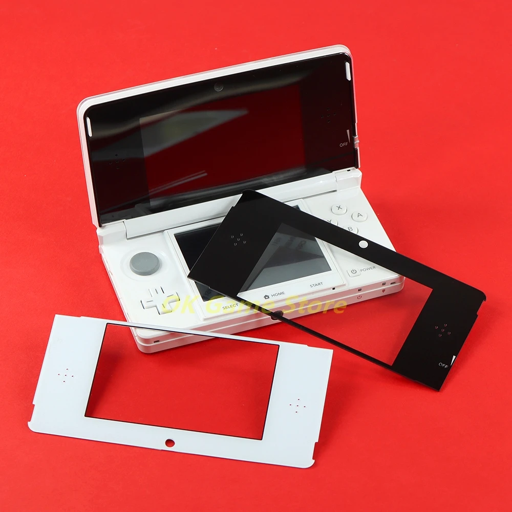 Plastic Top Screen Lens For 3DS Upper LCD Display Protection Plastic Panel Lens For 3DS Replacement Parts