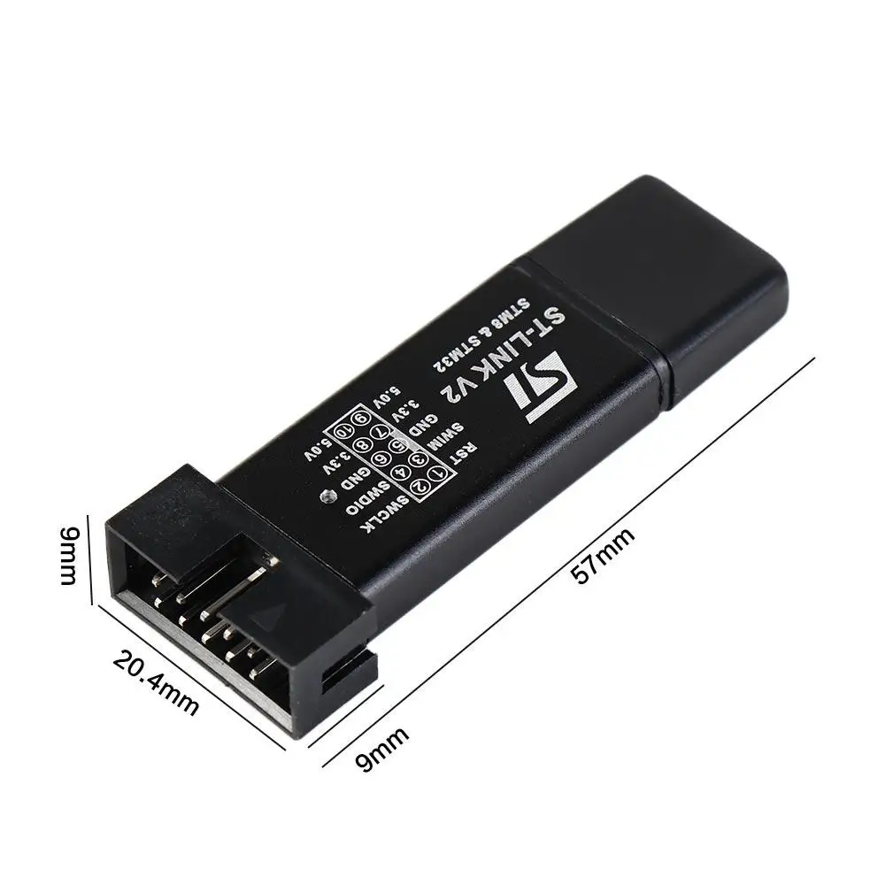 ST LINK Stlink STM32 Simulator ST-Link V2 STM8 STM32 Random Color Download Programmer Simulator Programming