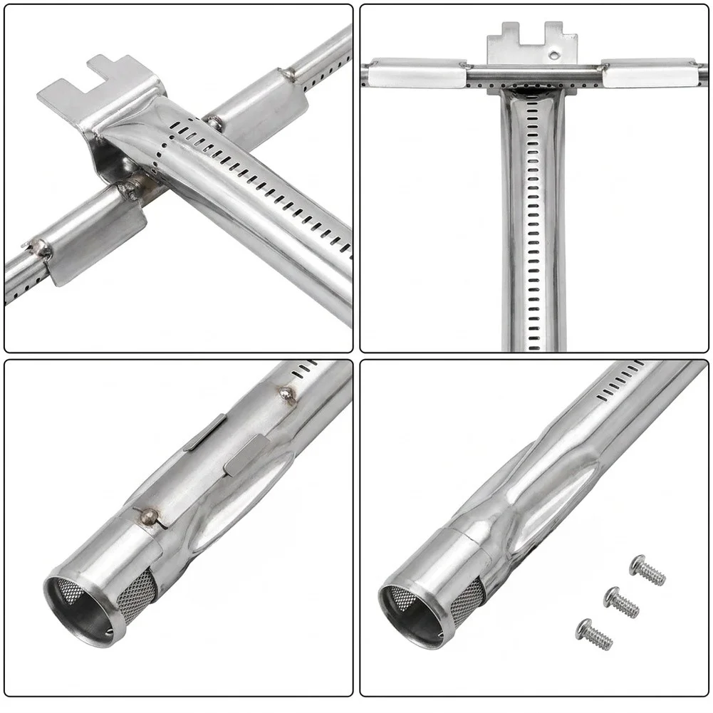 Gas Burner Replacement for Weber ES310 ES320 ES330 Optimized for Even Flame Distribution and Minimal Gas Waste