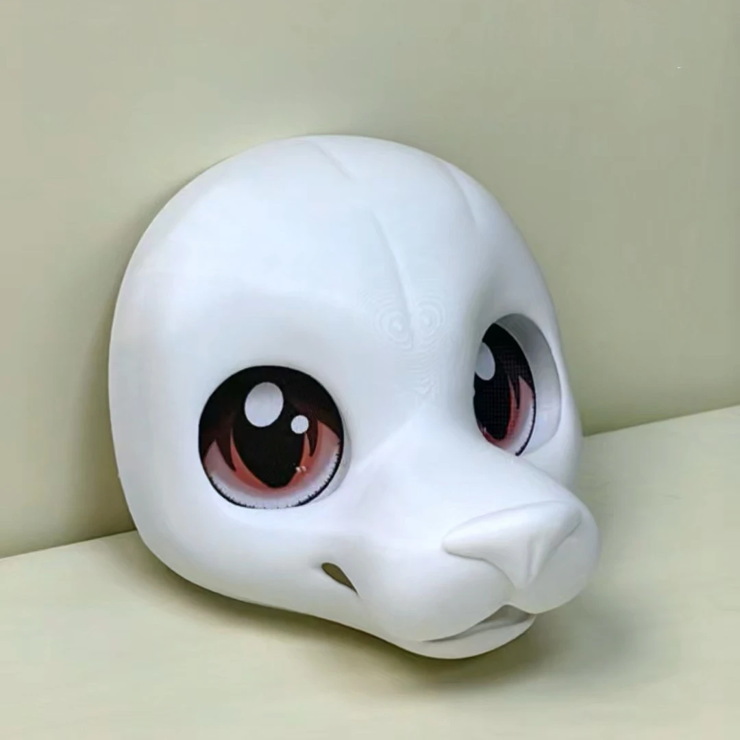 Original 3D Printed American Style Base Mask Animal Skull Cute/fierce Eyed Puppy Animal Skull Mask PETG Material
